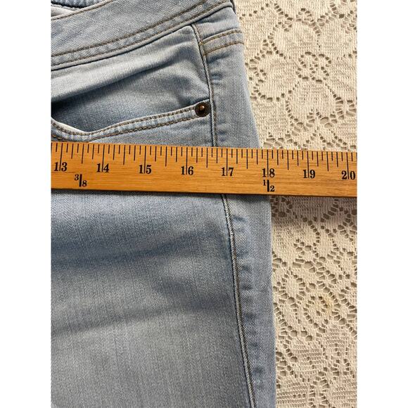 Vintage Bebe Distressed Skinny Made in USA Stretch Denim Jeans SIZE 29 - Picture 7 of 10